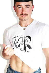 Logo Abstract Tee-White