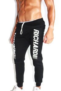 Logo Racing Sweatpants-Black