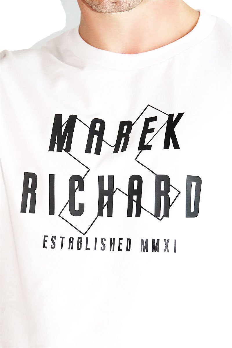 Logo MMXI Crop Tee-White