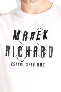 Logo MMXI Crop Tee-White