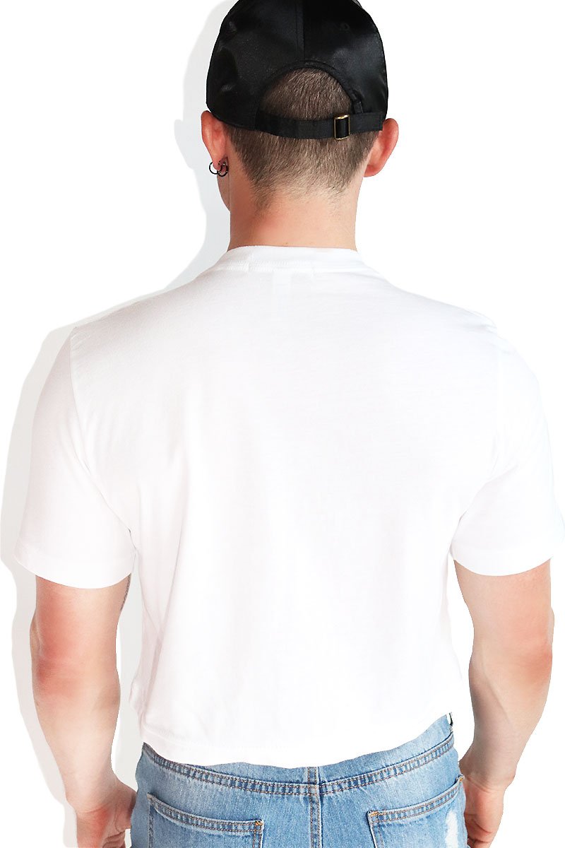 Logo MMXI Crop Tee-White