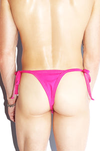 Core Tied Up String Thong - Fuchsia