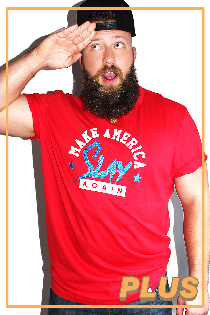 PLUS: Make America Slay Again Tee-Red
