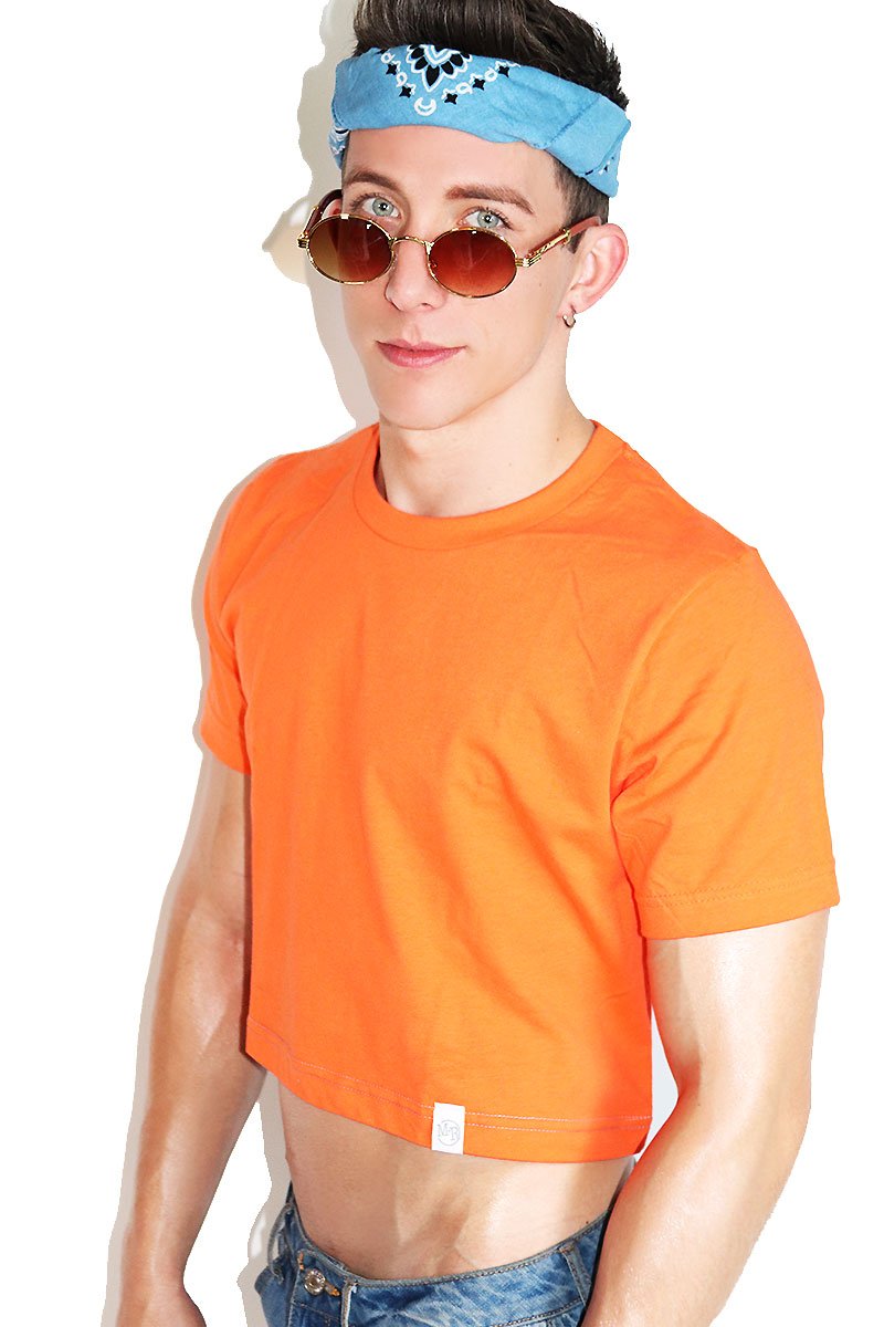 Core Crop Tee-Orange