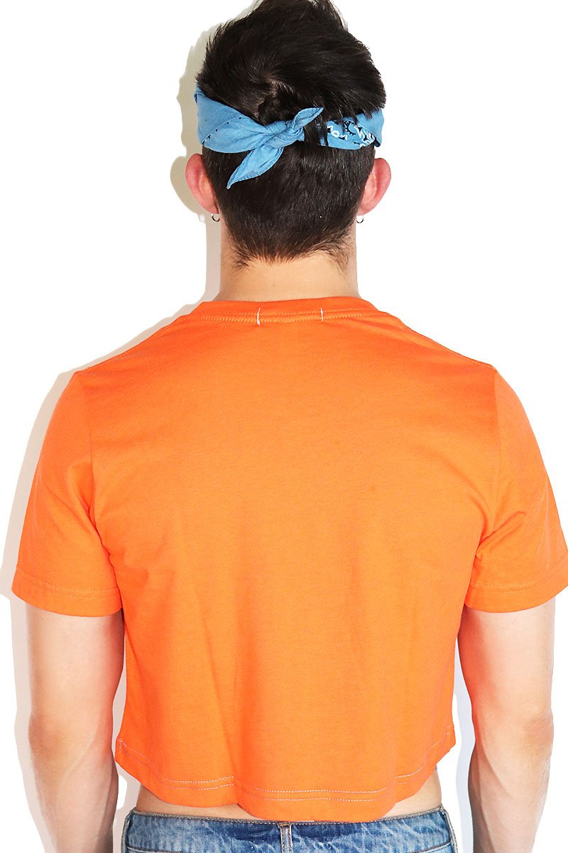 Core Crop Tee-Orange
