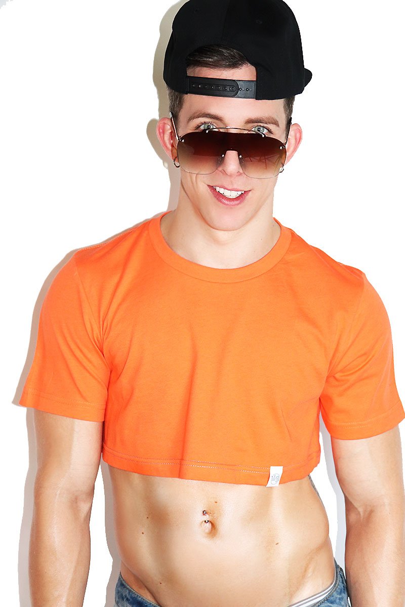 Core Extreme Crop Tee-Orange