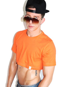 Core Extreme Crop Tee-Orange