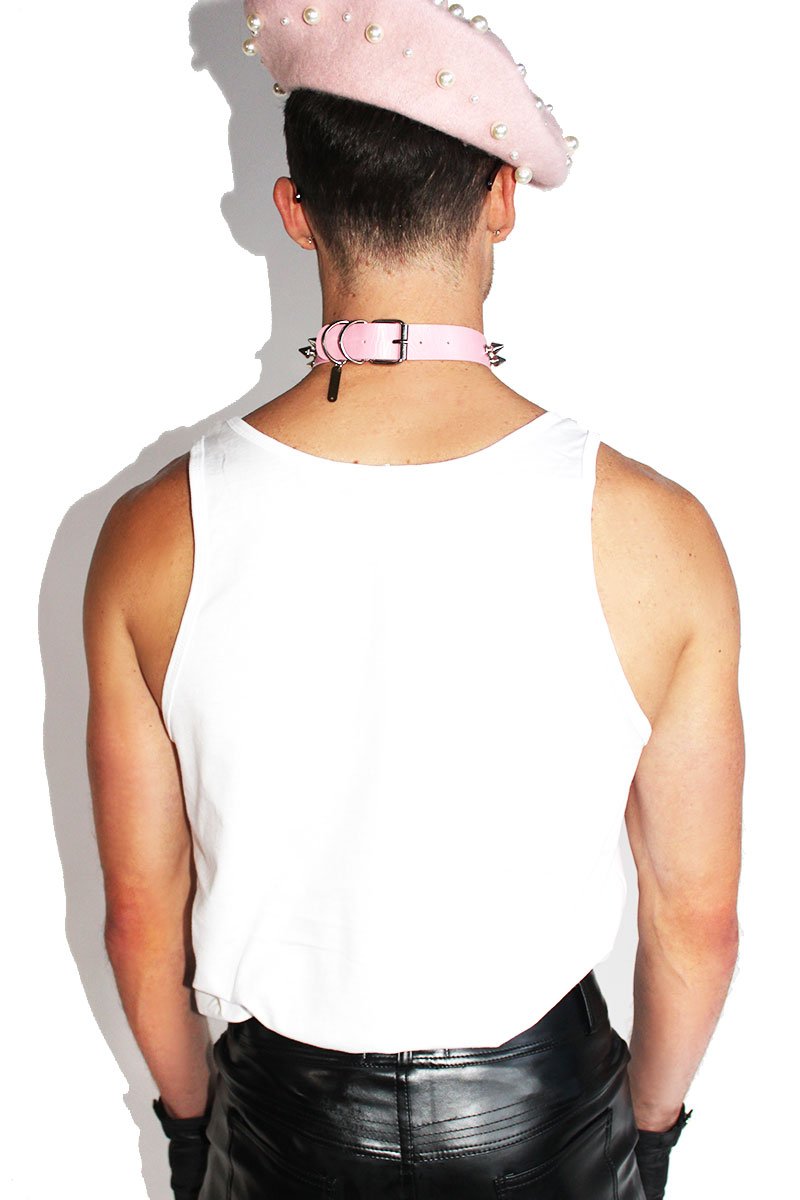 Man In Love Racerback Tank-White