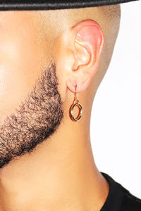 Ring Leader Circle Single Earring- Gold