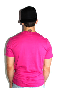 Core Crewneck Tee-Fuchsia