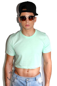 Core Crop Tee-Mint Green