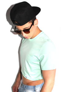 Core Crop Tee-Mint Green