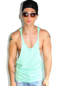 Core String Tank-Mint Green