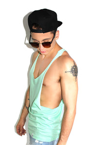 Core String Tank-Mint Green