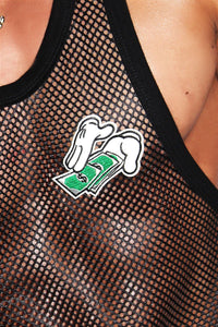 Money Mesh Racerback Tank-Black