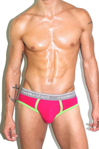 Monster Face Open Back Brief- Pink