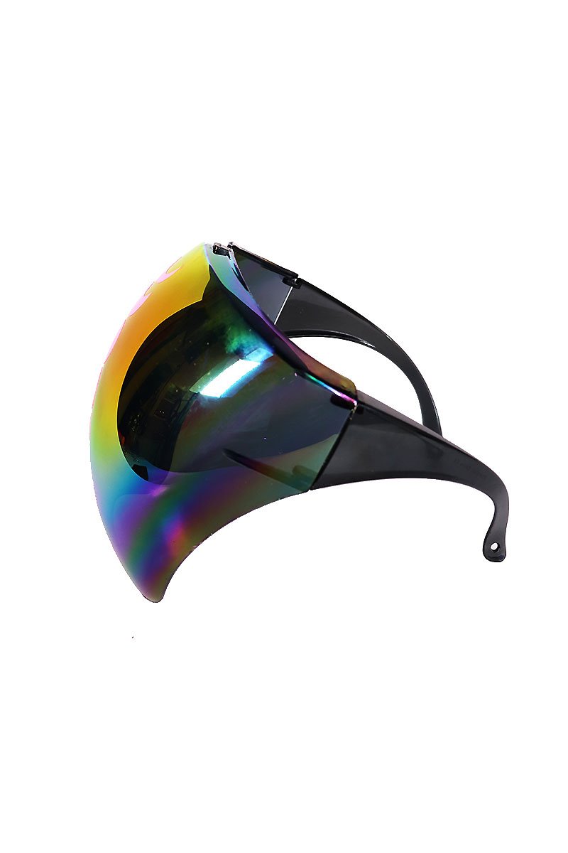 Moon Cycles Face Shield Sunglasses Mask- Pink