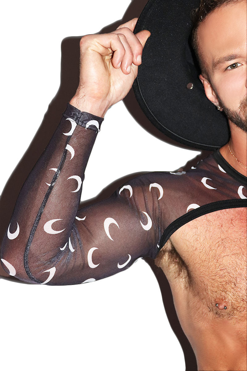 Moonlight Mesh Buckle Arm Guard Harness- Black