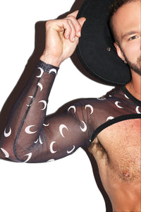 Moonlight Mesh Buckle Arm Guard Harness- Black