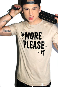 More Please Tee- Tan