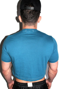Mother Tucker Crop Tee- Deep Blue