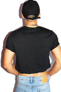 Nailed it Crop Tee- Black