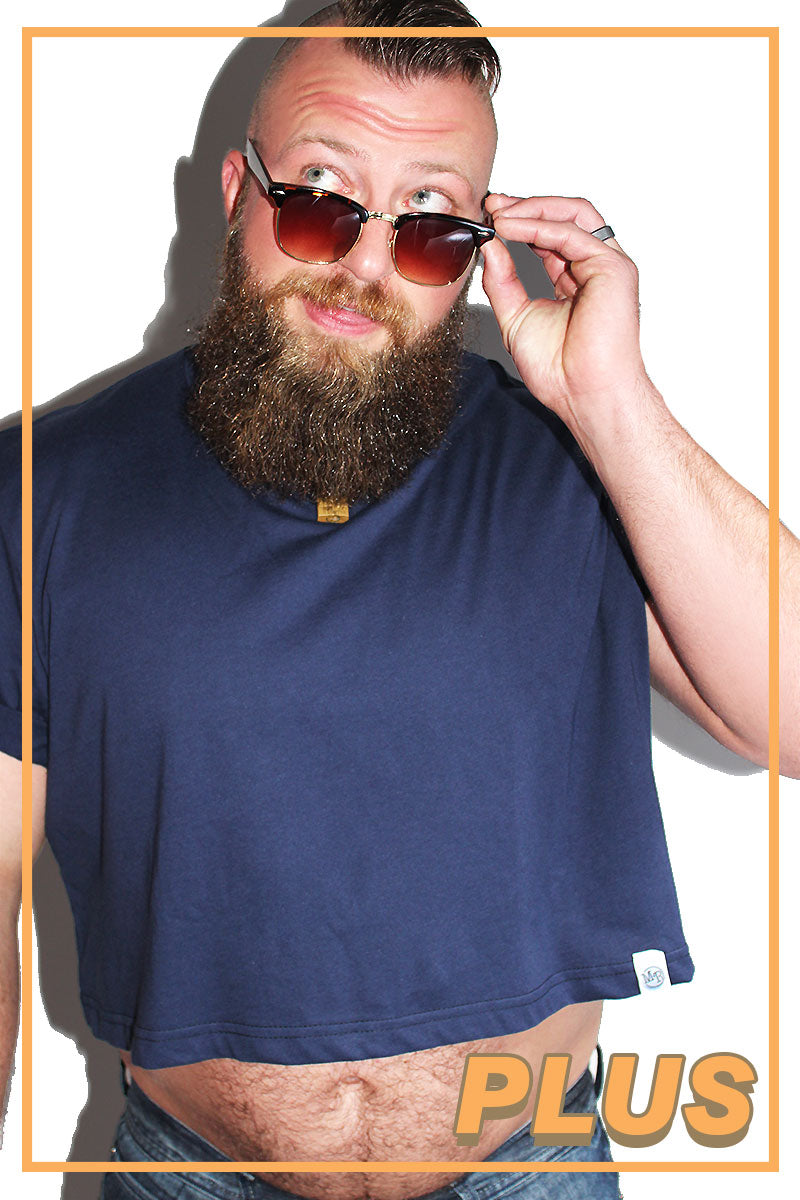 PLUS: Core Crop Tee-Navy