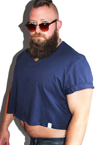 PLUS: Core Crop Tee-Navy