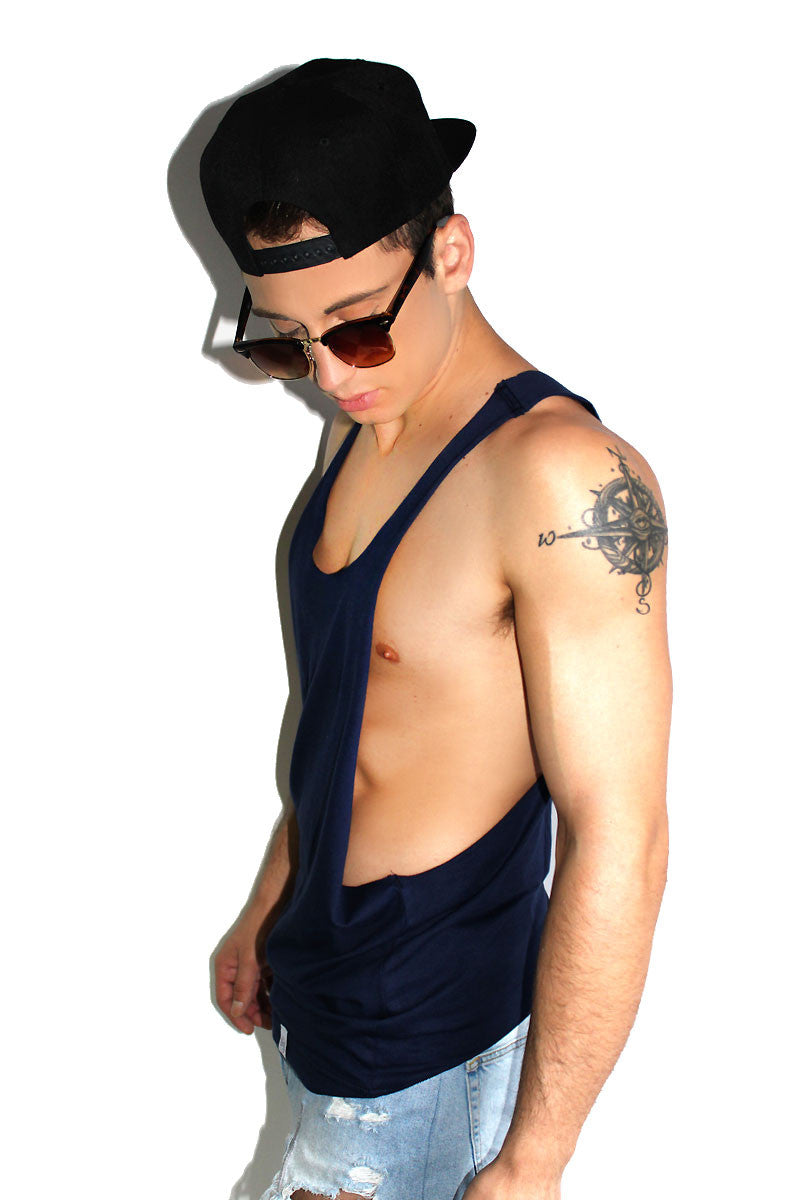 Core String Tank-Navy