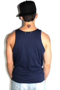 Core Racerback Tank-Navy