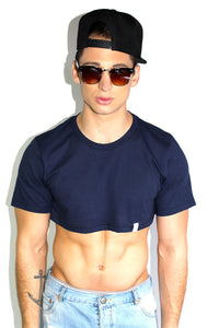 Core Extreme Crop Tee-Navy