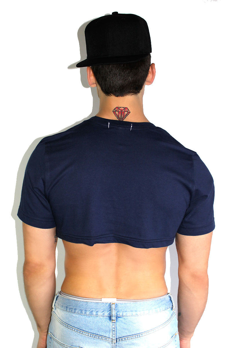 Core Extreme Crop Tee-Navy
