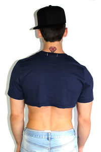 Core Extreme Crop Tee-Navy