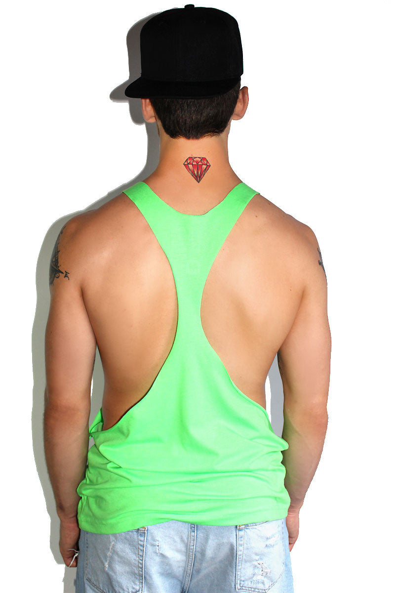 Core String Tank-Neon Green