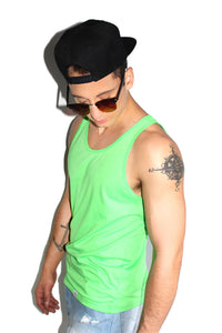 Core Racerback Tank-Neon Green