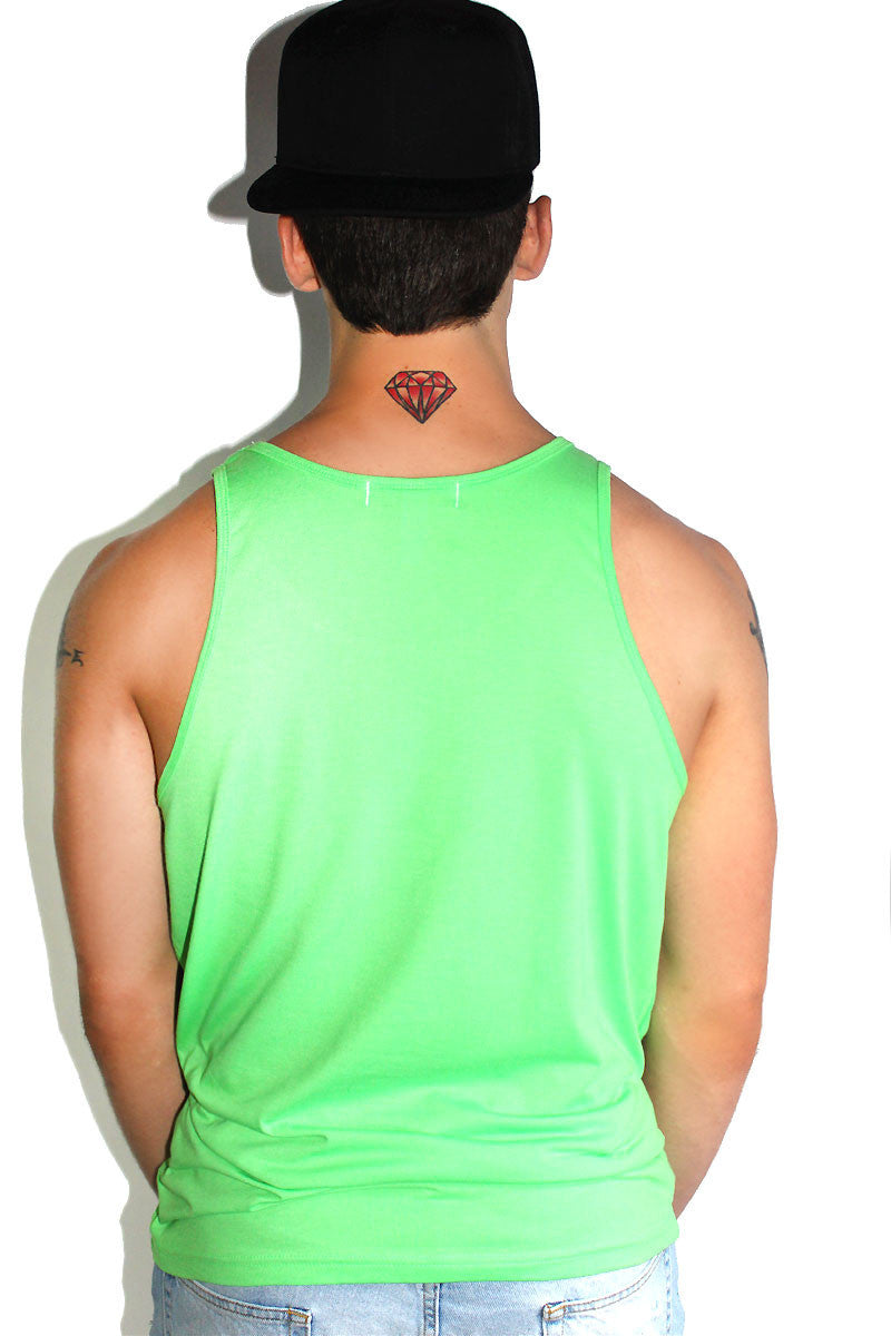 Core Racerback Tank-Neon Green
