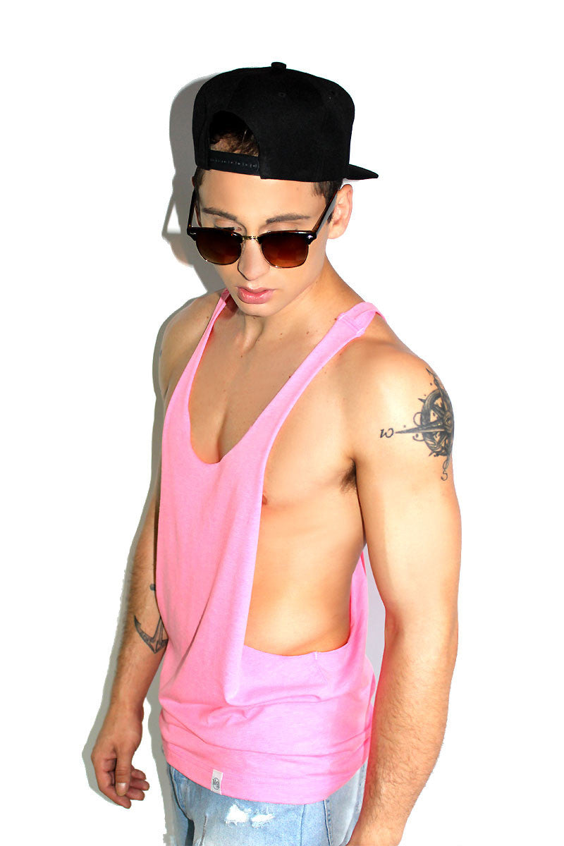 Core String Tank-Neon Pink