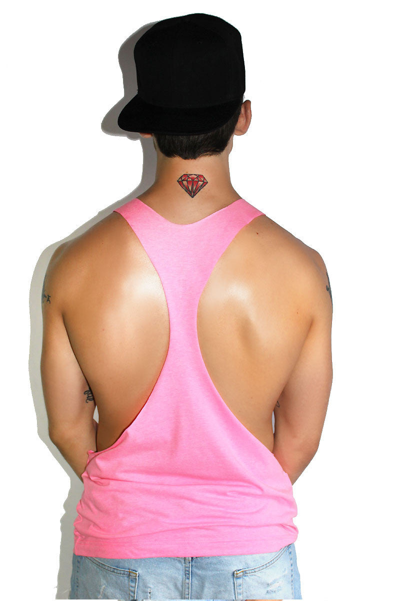 Core String Tank-Neon Pink