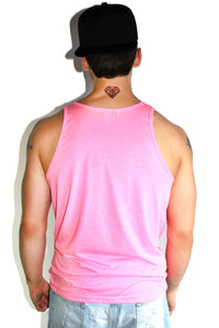 Core Racerback Tank-Neon Pink