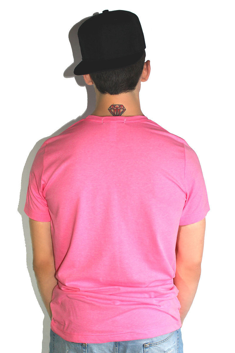 Core Crewneck Tee-Neon Pink