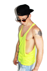 Core String Tank-Neon Yellow