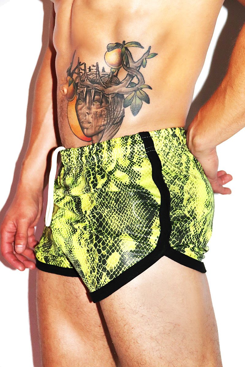 Viper Running Shorts- Neon Yellow