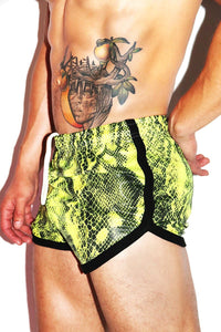 Viper Running Shorts- Neon Yellow