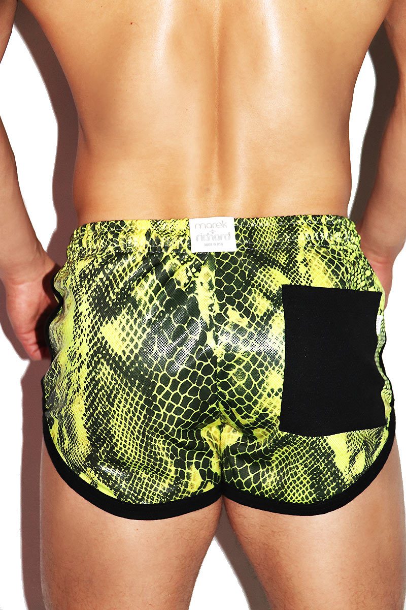 Viper Running Shorts- Neon Yellow