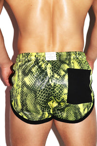 Viper Running Shorts- Neon Yellow