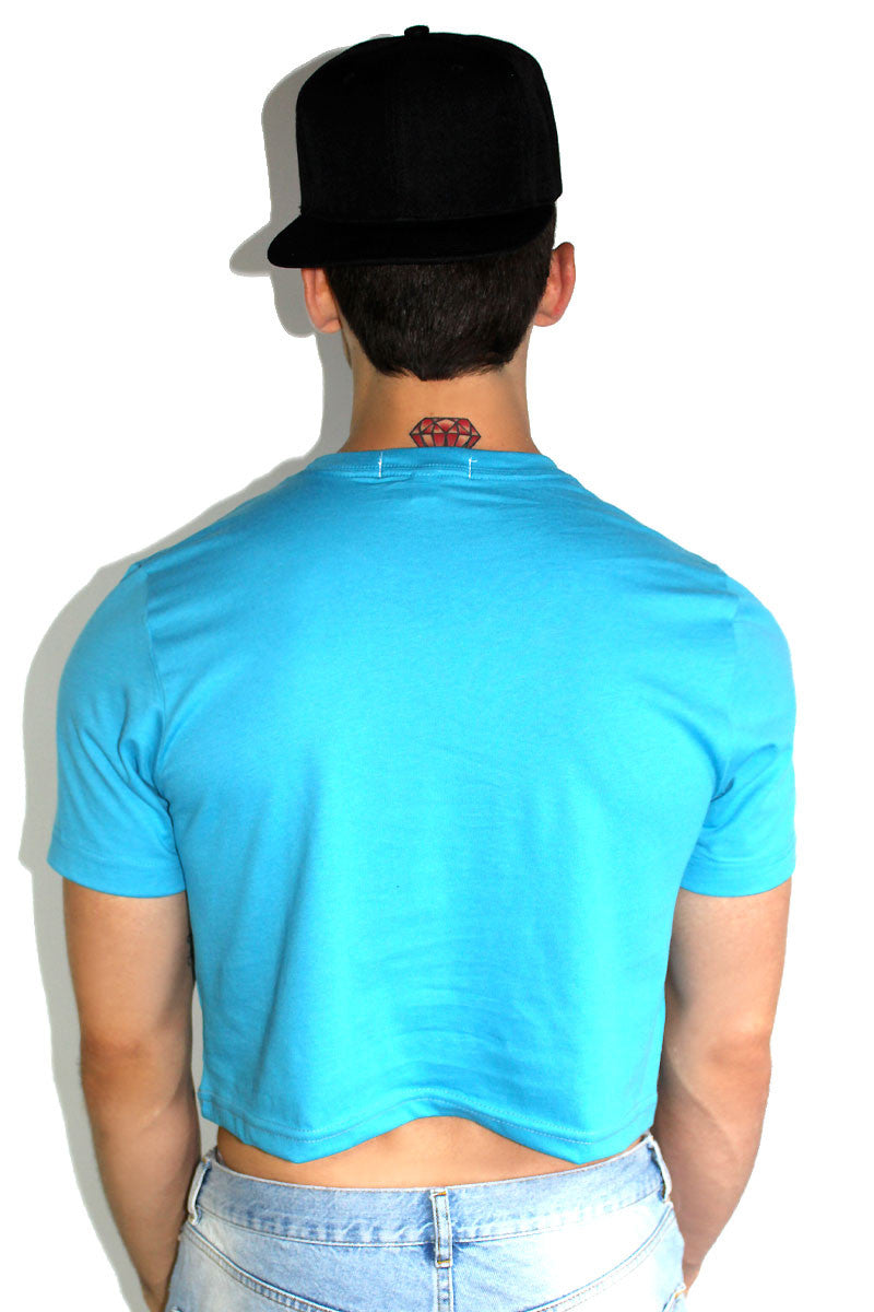 Core Crop Tee-Blue