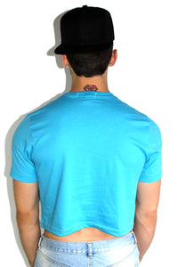 Core Crop Tee-Blue