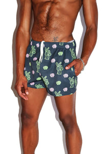 Prickley Pear Active Shorts- Dark Charcoal