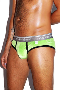 Velvet Brief- Neon Green