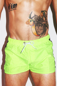 Logo Board Shorts-Neon Yellow